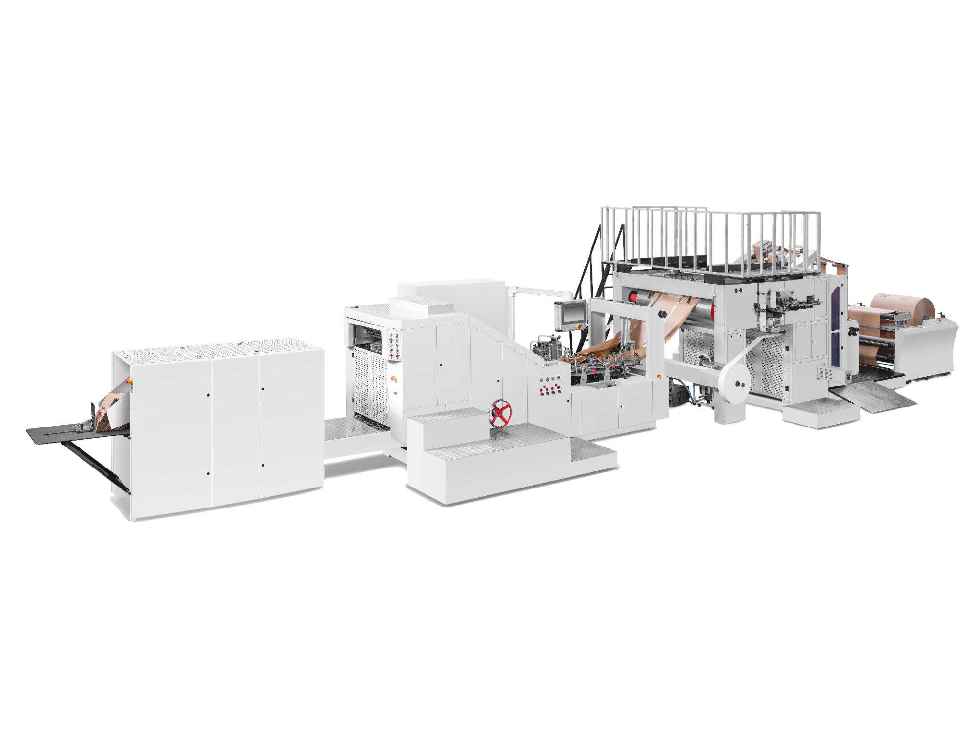 RZFD-330 (IF) 扁繩內折方底紙袋機 中型高端手提紙袋成型設備